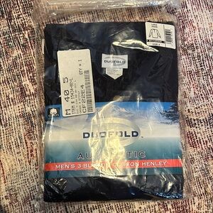 Duofold Men's Long Sleeve Henley Shirt